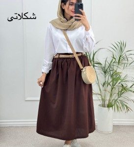 دامن لینن زارا